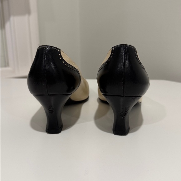 St. John Black and Cream Heels